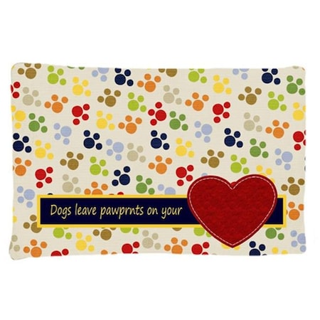 Carolines Treasures Carolines Treasures SB3054PILLOWCASE Dogs Leave Pawprints On Your Heart Moisture Wicking Fabric Standard Pillowcase SB3054PILLOWCASE